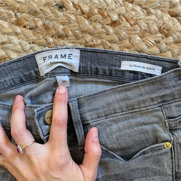 Frame Le Skinny de Jeanne jeans in grey - Picture 4 of 6